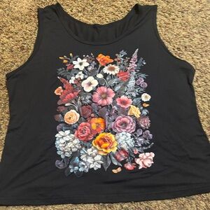 💥4/$20💥 Plus Size Floral Black Women's Top